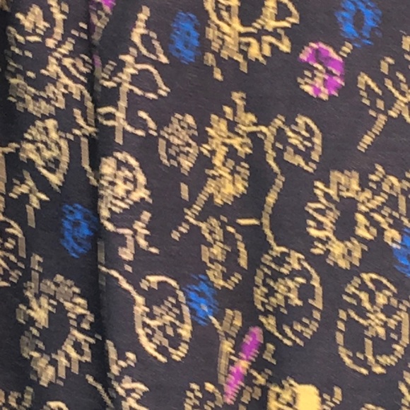 LULAROE Madison Brown floral jacquard print size L - Picture 3 of 3